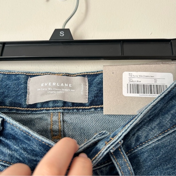 Everlane The Curvy '90s Cheeky Straight Blue Wash Jean - Picture 7 of 12